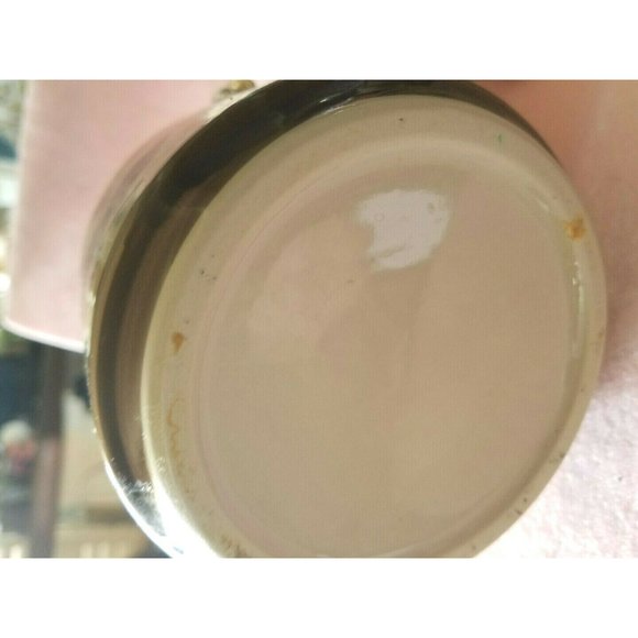 Vintage Pottery Stoneware Japanese Tea set, flower design in cobalt blue 8 piece - Picture 3 of 8